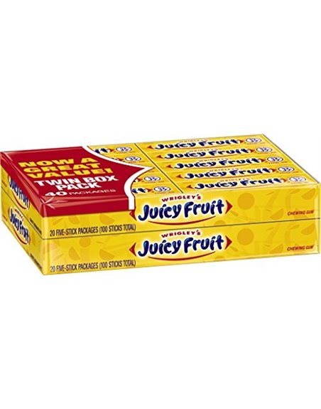 JUICY FRUIT TWIN 40PK