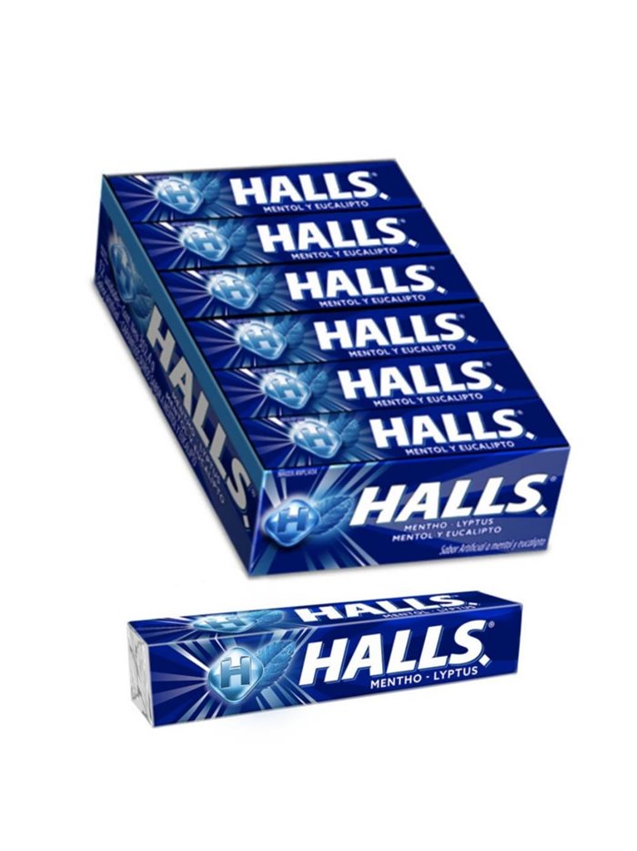 HALLS IMPORT  MENTOL AZUL 21/1