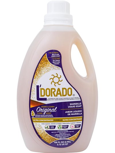 L'DORADO JABON LIQUIDO CUABA 6/1 100OZ