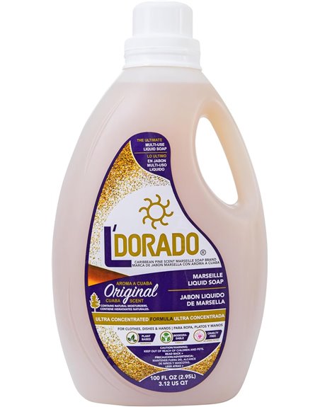 L'DORADO JABON LIQUIDO CUABA 6/1 100OZ