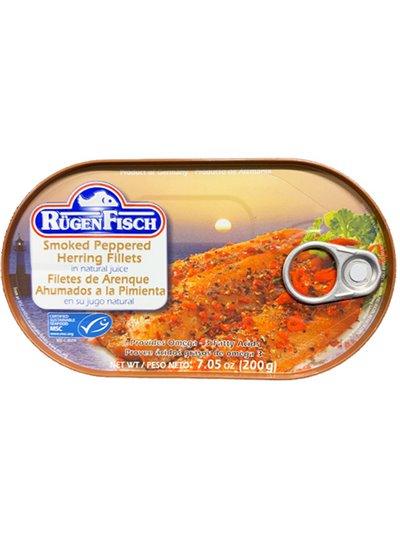 RUGEN FISCH SMOKED PEPPERED 32/200 7.05OZ