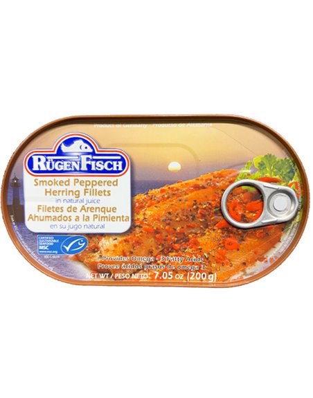 RUGEN FISCH SMOKED PEPPERED 32/200 7.05OZ