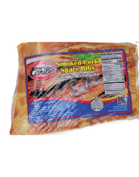 DEL CARIBE SMOKED RIBS V.P. $/LB