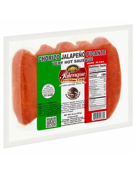 PALENQUE CHORIZO JALAPENO MEX. 16/1 14OZ