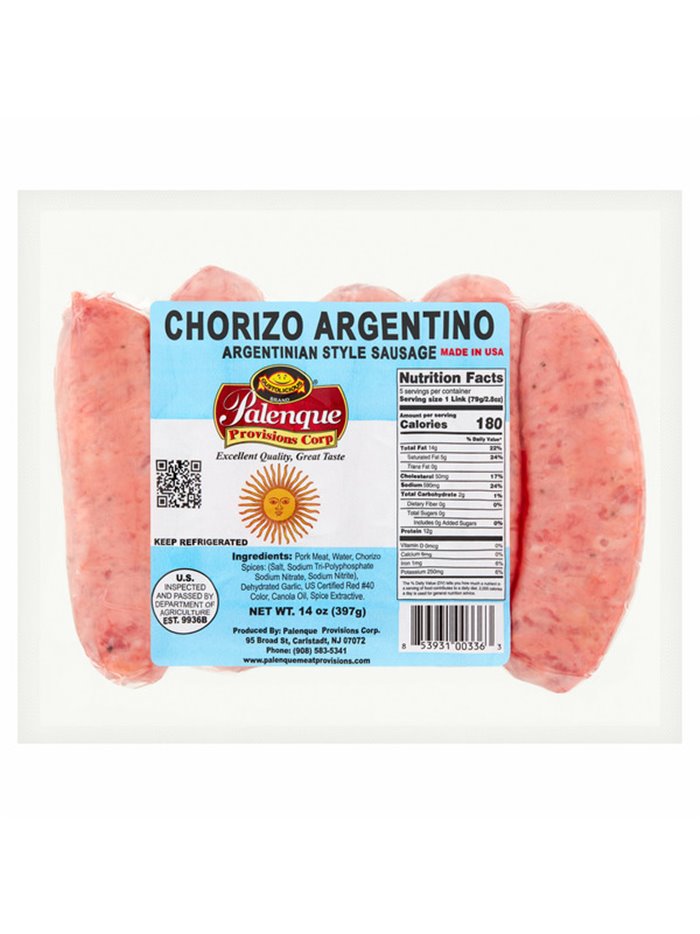 PALENQUE CHORIZO ARGENTINO 16/1 14OZ