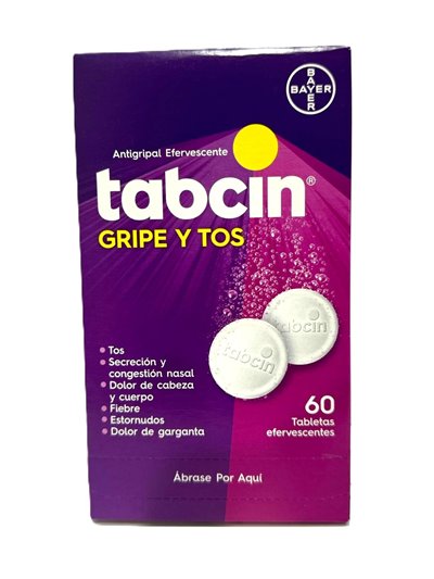 TABCIN GRIPE Y TOS 60/1