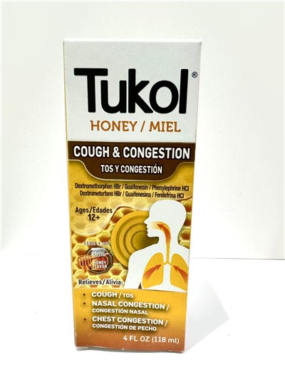 TUKOL HONEY COUGH & CONGESTION 1/1 4OZ