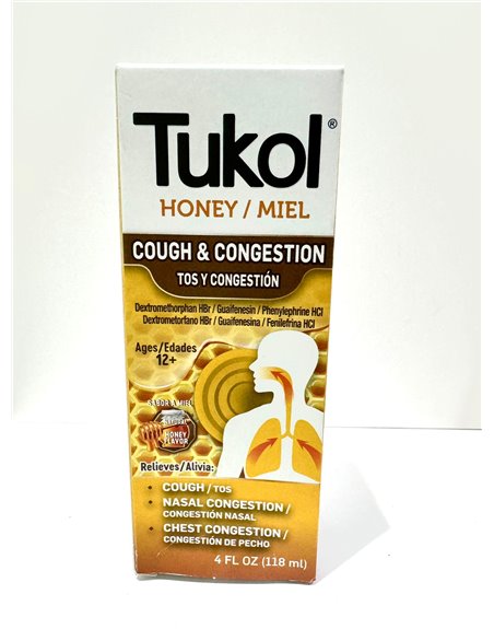 TUKOL HONEY COUGH & CONGESTION 1/1 4OZ