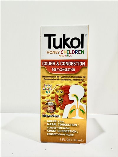 TUKOL CHILDREN'S HONEY COUGH & CONGESTION 1/1 4OZ