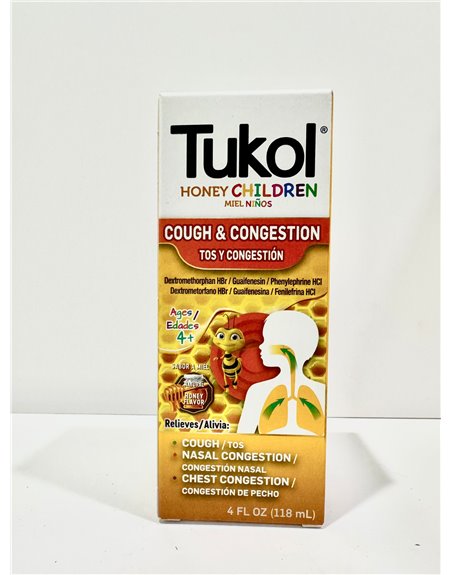 TUKOL CHILDREN'S HONEY COUGH & CONGESTION 1/1 4OZ