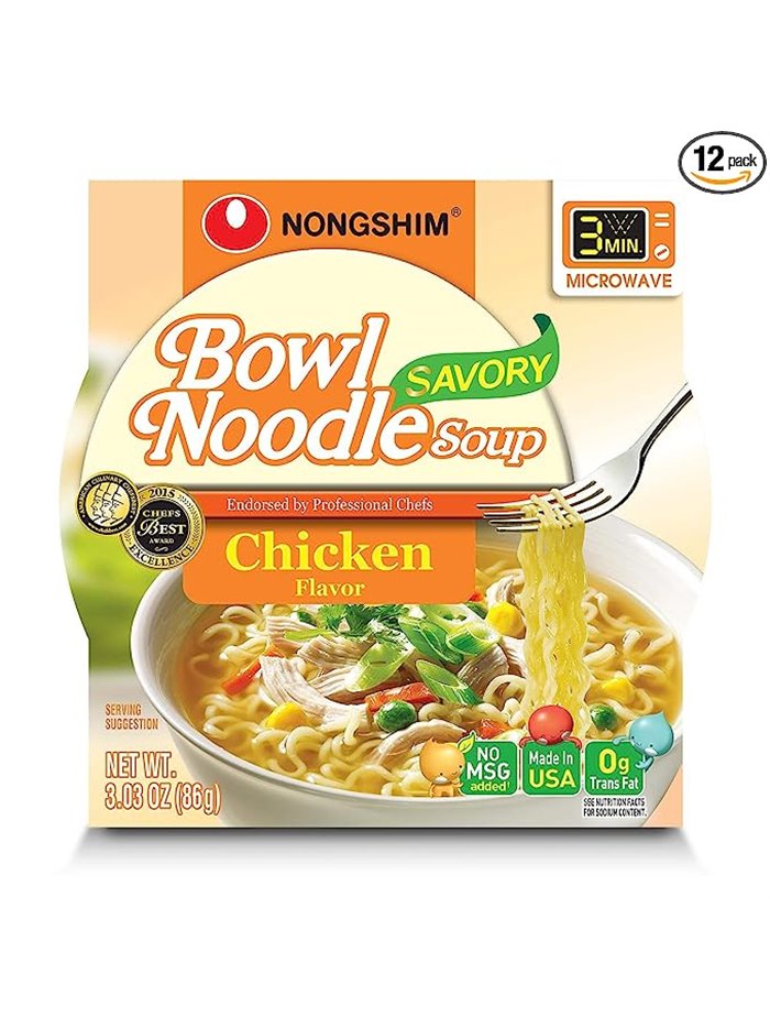 NONG SHIM BOWL CHICKEN 86GX12