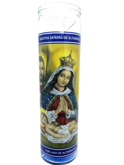8" CANDLE SENORA ALTAGRACITA 12/1