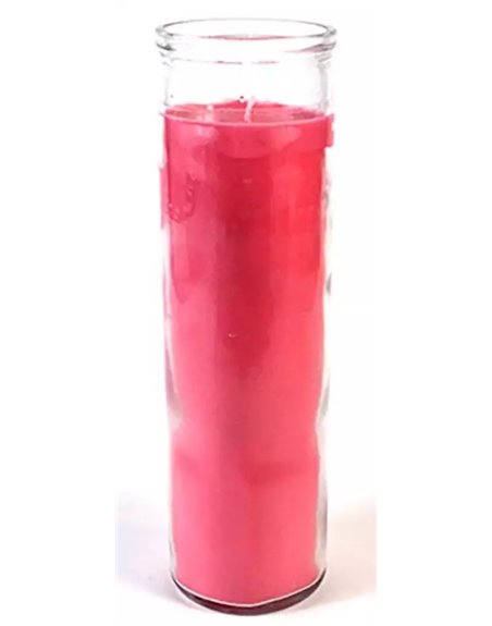 8.2" CANDLE PINK PLAIN JAR 12/1