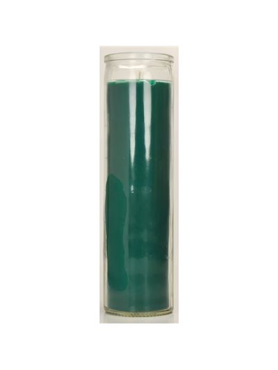 8.2" CANDLE GREEN PLAIN JAR 12/1