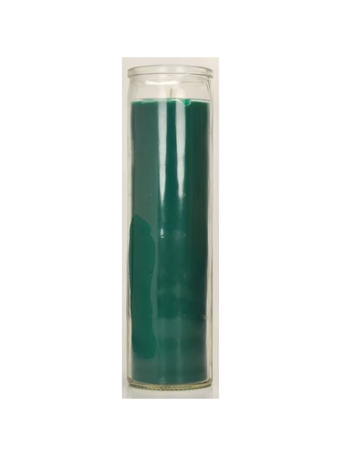 8.2" CANDLE GREEN PLAIN JAR 12/1