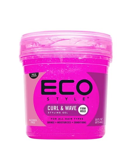 ECO CURL & WAVE STYLING GEL 16OZ (PINK) 1/1
