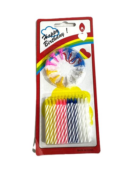 BIRTHDAY CANDLE WITH HOLDER