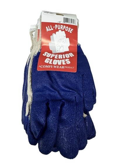 WORK GLOVES BLUE PALM 10/1