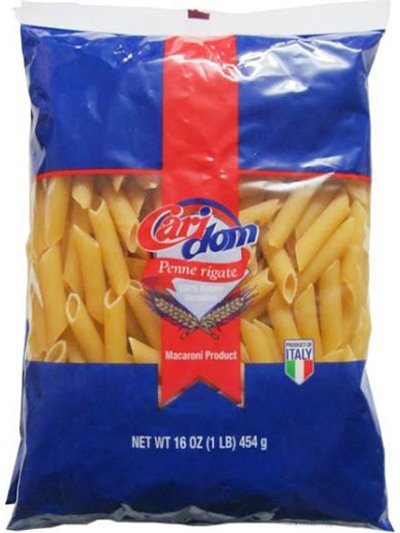 CARIDOM PENNE RIGATE 20/1 16OZ