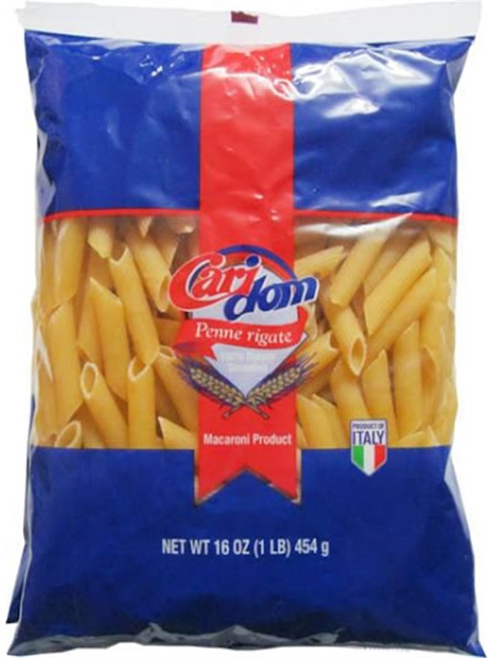 CARIDOM PENNE RIGATE 20/1 16OZ