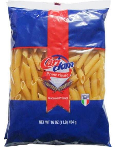 CARIDOM PENNE RIGATE 20/1 16OZ