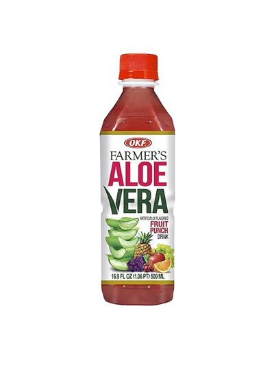 FRUIT PUNCH OKF ALOE DRINK 20/1 16.9OZ
