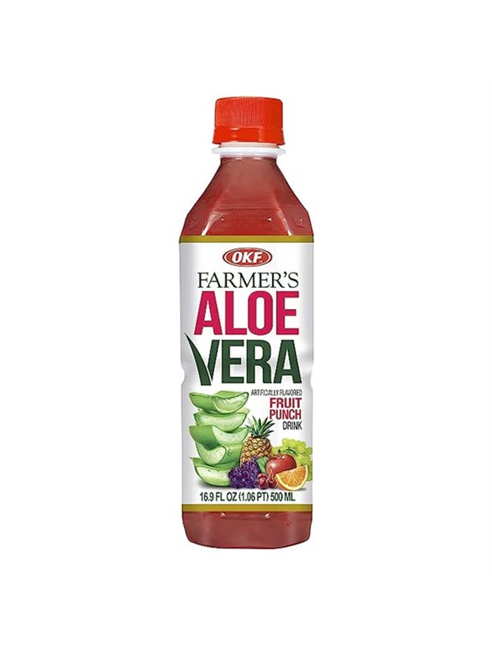 FRUIT PUNCH OKF ALOE DRINK 20/1 16.9OZ