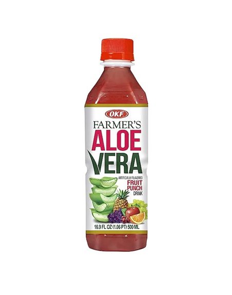 FRUIT PUNCH OKF ALOE DRINK 20/1 16.9OZ