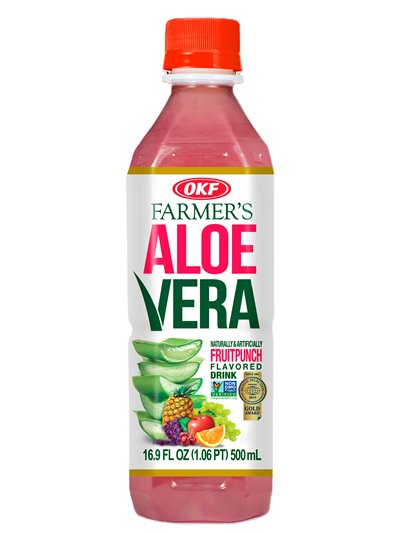FRUIT PUNCH OKF ALOE DRINK 12/1 1.5LT