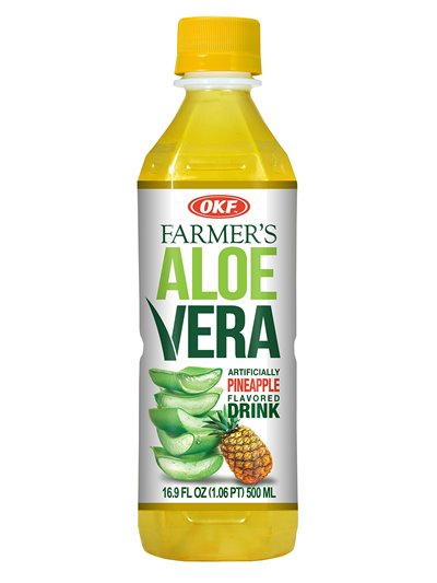 PINEAPPLE OKF ALOE DRINK 20/1 16.9OZ