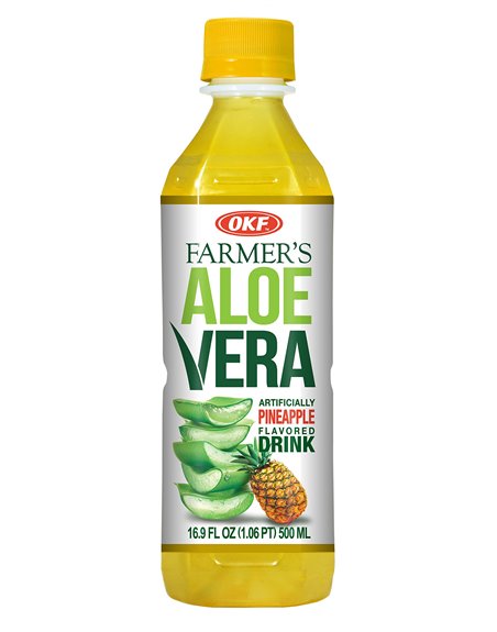 PINEAPPLE OKF ALOE DRINK 20/1 16.9OZ
