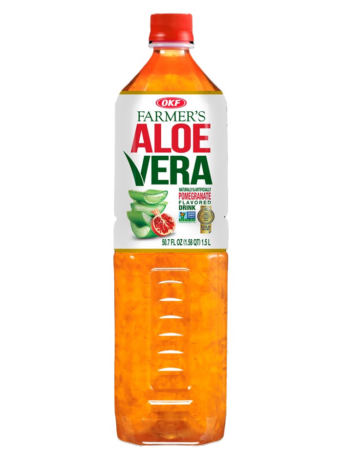 POMEGRANE OKF ALOE DRINK 12/1 1.5LT