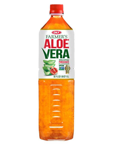 POMEGRANE OKF ALOE DRINK 12/1 1.5LT