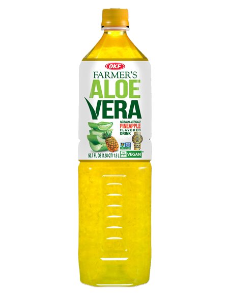 PINEAPPLE OKF ALOE DRINK 12/1 1.5LT