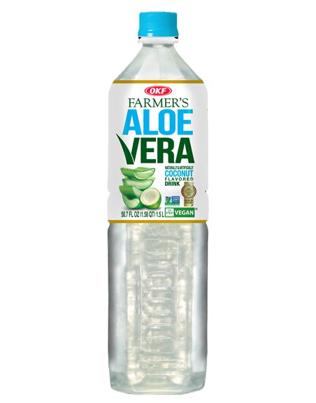 COCONUT OKF ALOE DRINK 12/1 1.5LT